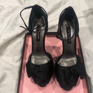 Nina peep toe heels
